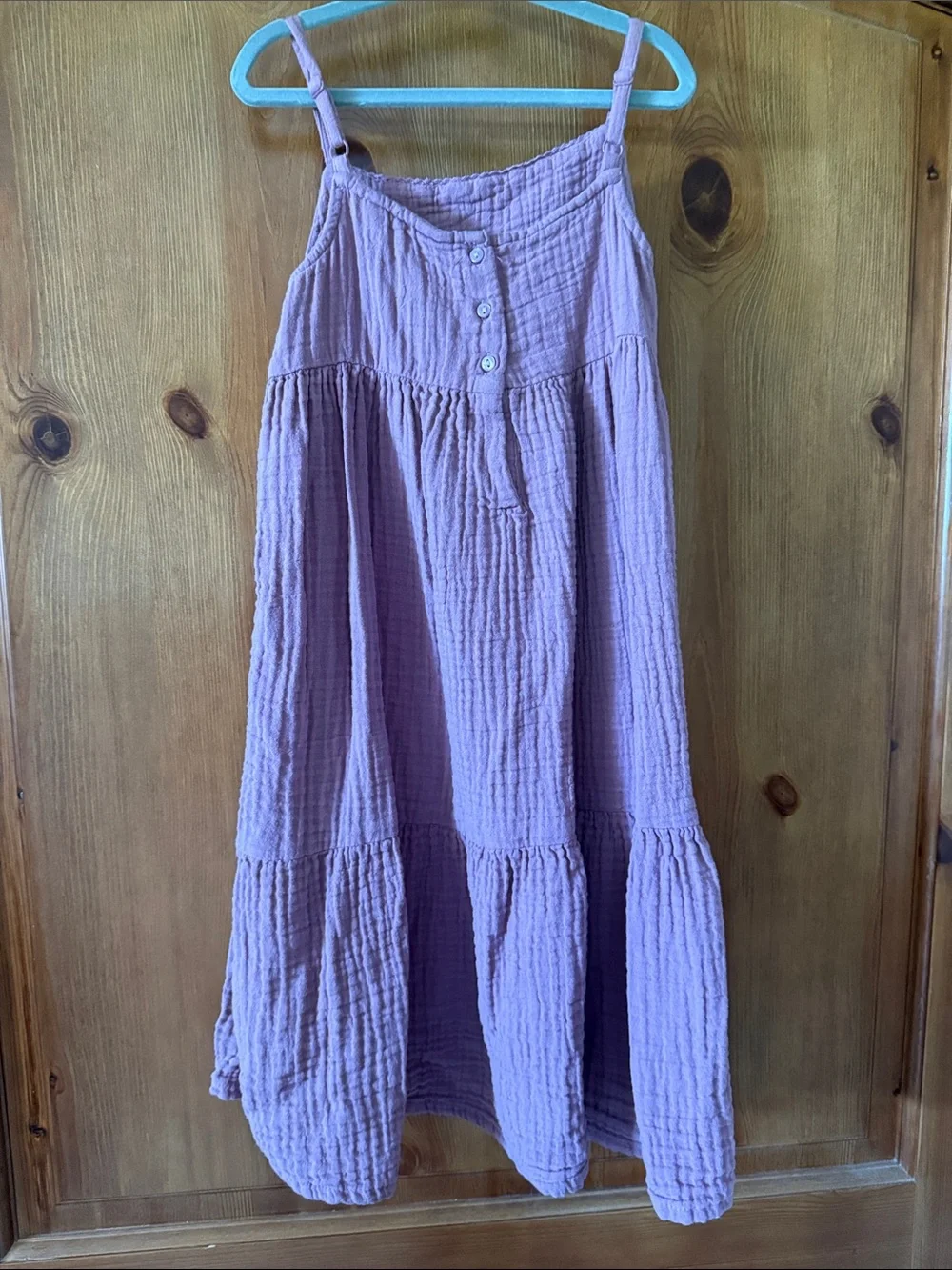 H&M Mauve Maxi Skirt with White Floral Embroidery